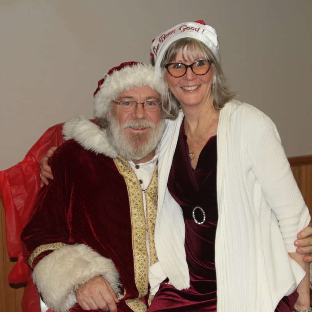 Santa with Theresa