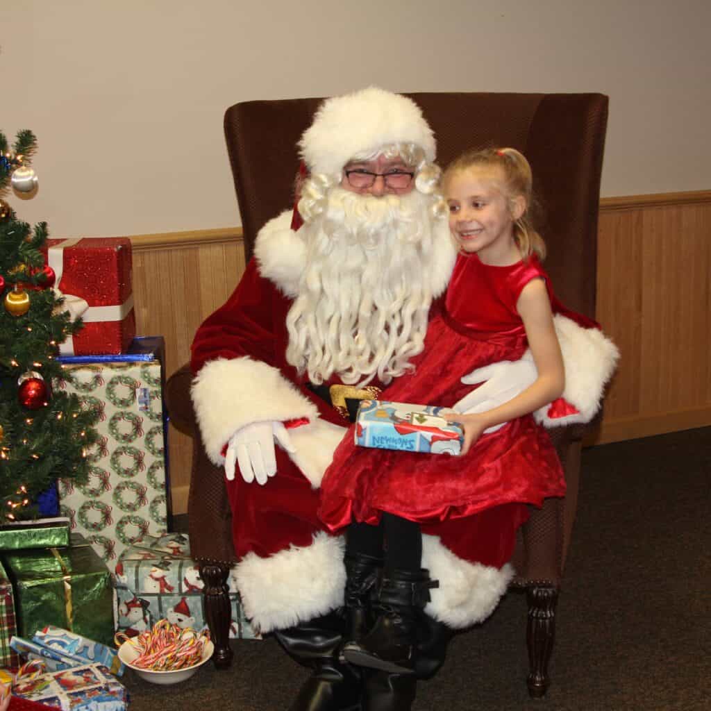 Santa with kids